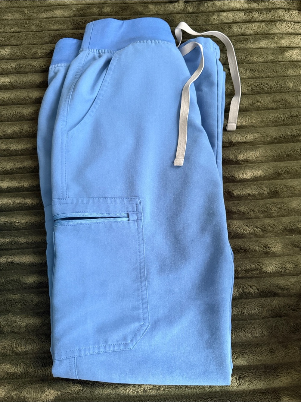 Figs yola scrub pants ceil blue